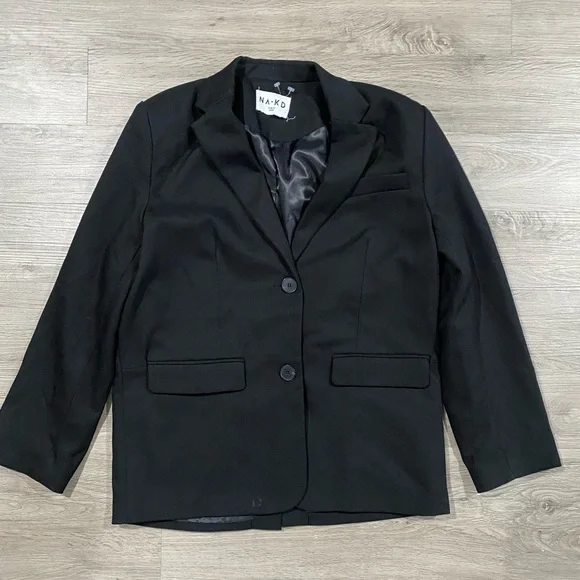 Na-kd Boyfriend Oversized Black Women's Blazer - Picture 3 of 7